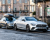 Mercedes-Benz saloon and estate ready for Edinburgh to St Andrews airport transfer