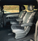 Mercedes V-Class minivan interior with comfortable seating for executive intercity transfers.